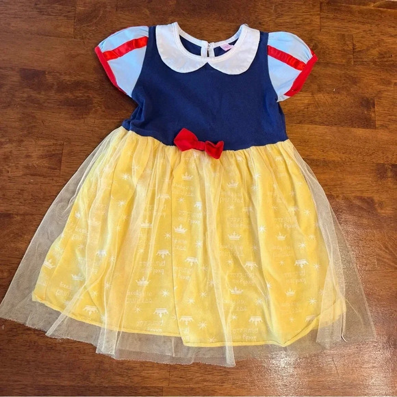 Other - Girls princess inspired dress blue yellow red size 100/4t